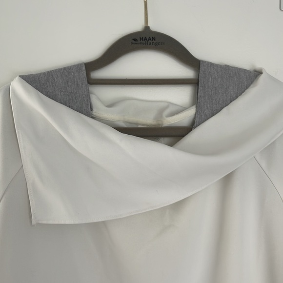 Women white chiffon blouse 3/4 sleeves - Picture 2 of 4